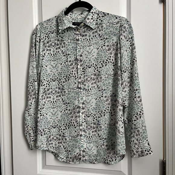 Banana Republic Dillon Floral Shirt Blouse XSP - Picture 2 of 9